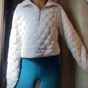 LuLu Lemon **Worn Once**Scuba Quilted Oversized Half Zip Sweatshirt